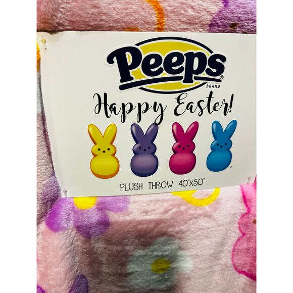 Peeps gift bundle 40 50 throw pink Peeps plush with tutu ,chalk,drink container - Picture 2 of 6